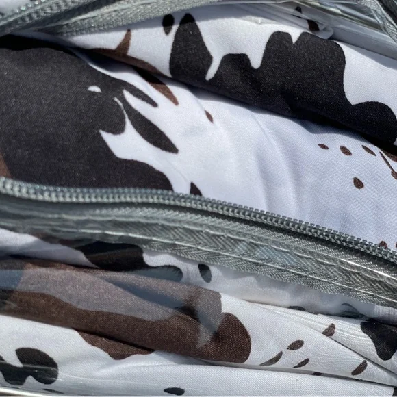 Brand new 4PCS king size bed sheet set,deep pocket,cow print,western style - Picture 4 of 4